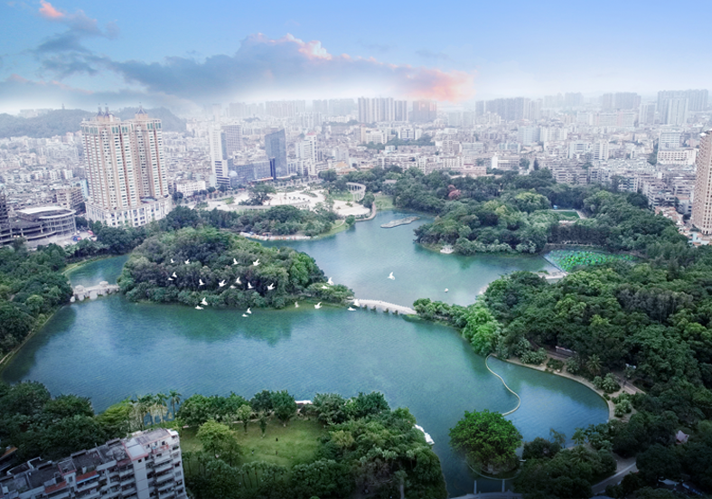 项目采用EPC模式，总湖体水域面积约50公顷，主要建设内容包括：控源截污、活水补给、内源治理、水生态修复、厕所改造、公园环境综合整治。仅经过3个多月治理，从劣五类达到地表水Ⅱ类标准，构建“水下森林”景观，擦亮绿色低碳城市名片，提升城市品质品味。